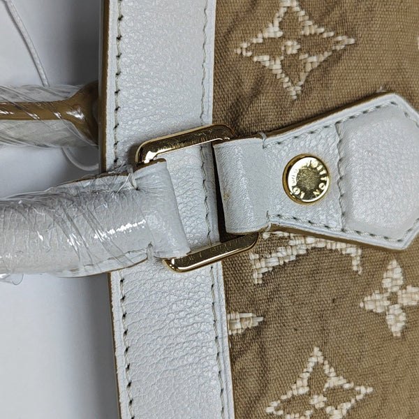 SABBIA BESACE GM Monogram Canvas Beige
