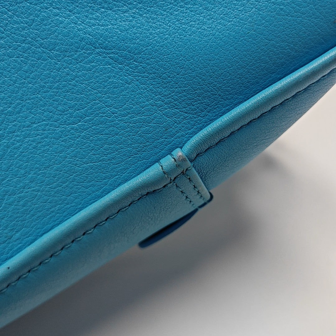 Triangle Calfskin Blue