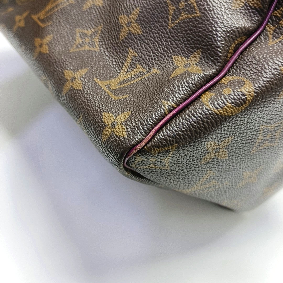 SPEEDY 30 Monogram Coated Canvas Brown