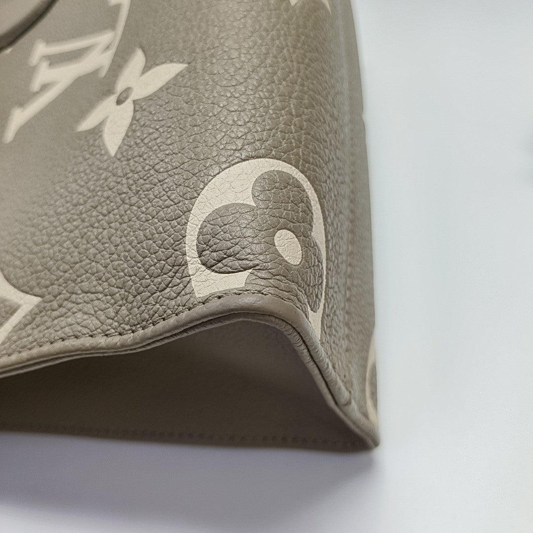 ONTHEGO PM Monogram Calfskin Gray