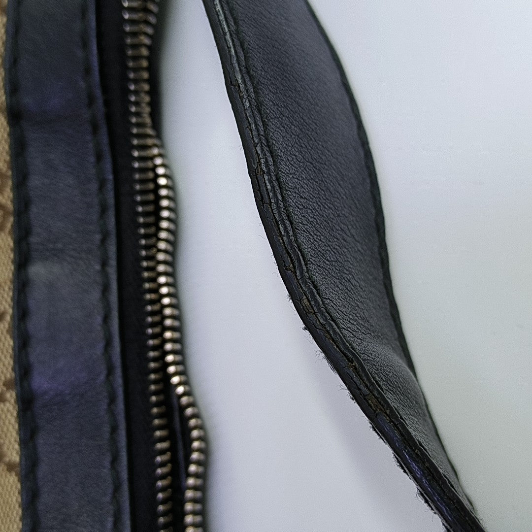 Monogram Canvas Top Handle Bag Brown