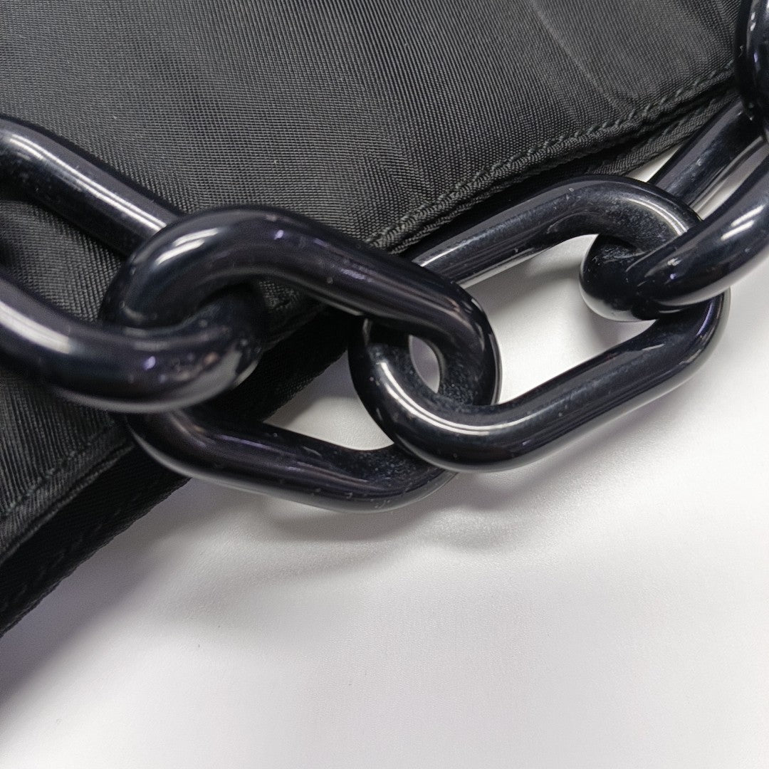 Nylon Shoulder Bag Black