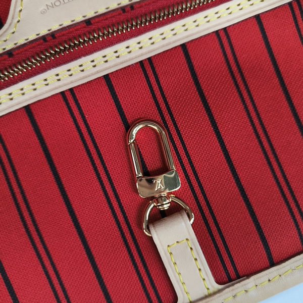 NEVERFULL INSIDE OUT MM Monogram Canvas Red