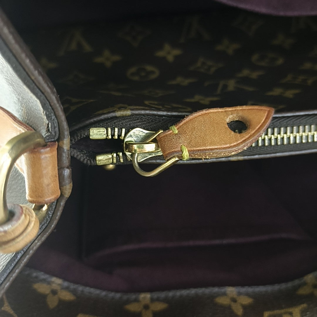 MONTAIGNE GM Monogram Coated Canvas Brown