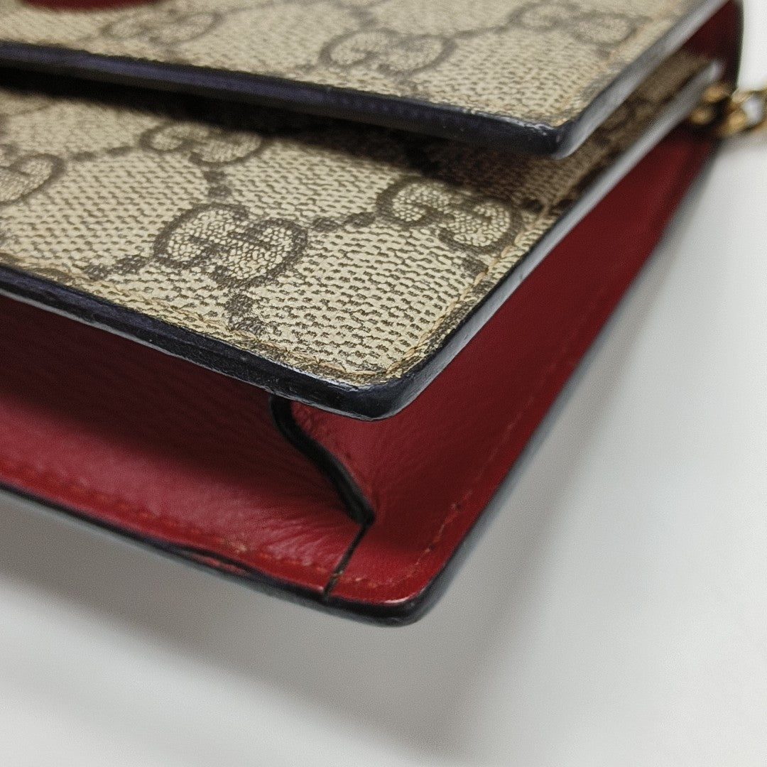 GG Supreme Mini Monogram Coated Canvas Beige