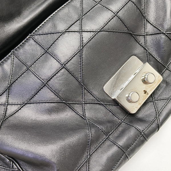 New Lock Cannage Calfskin Black