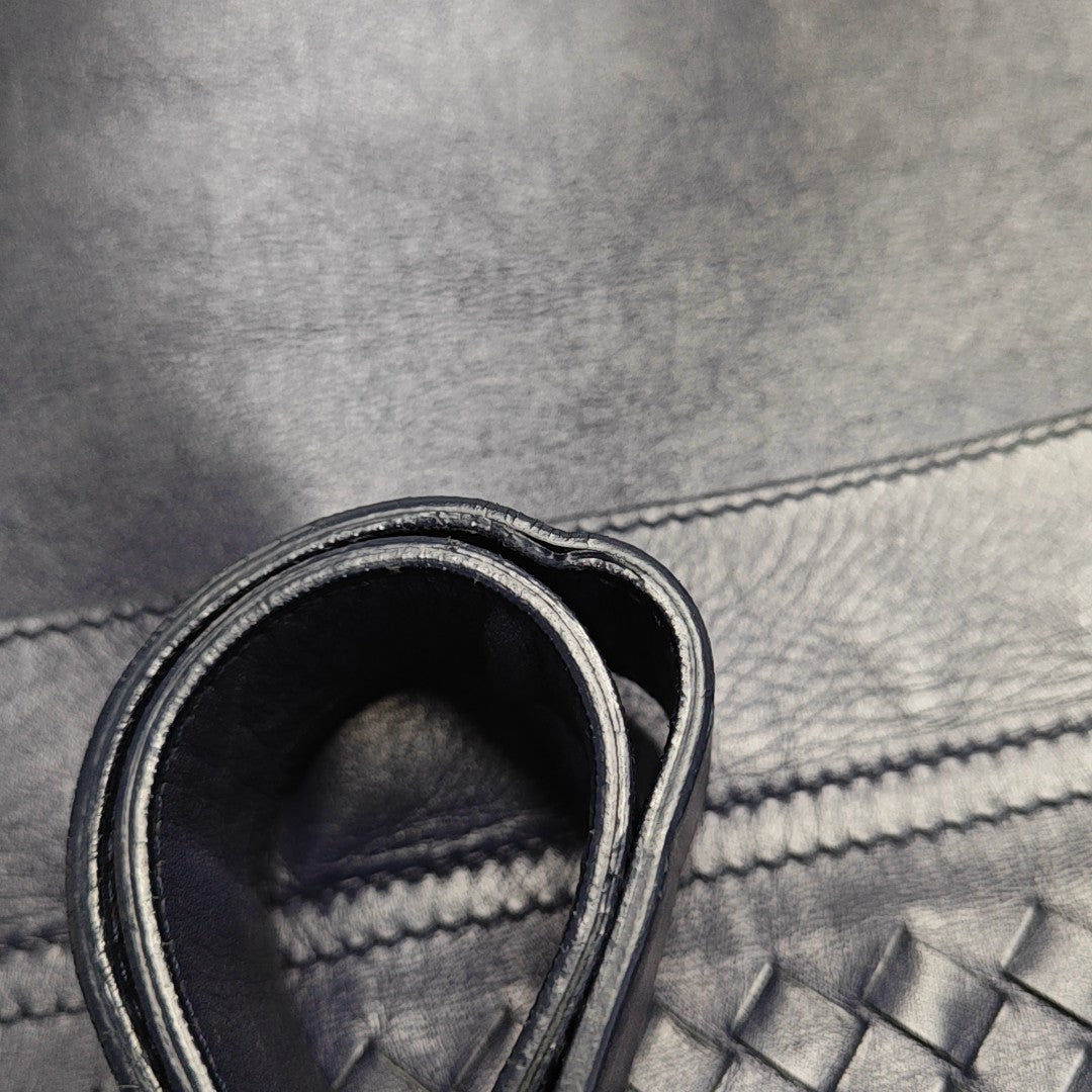 Calfskin Shoulder Bag Blue