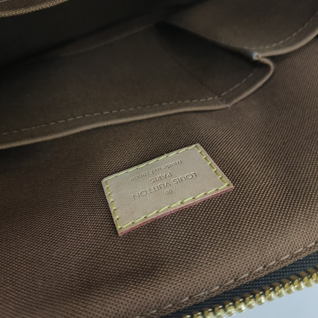 TIVOLI GM Monogram Coated Canvas Brown