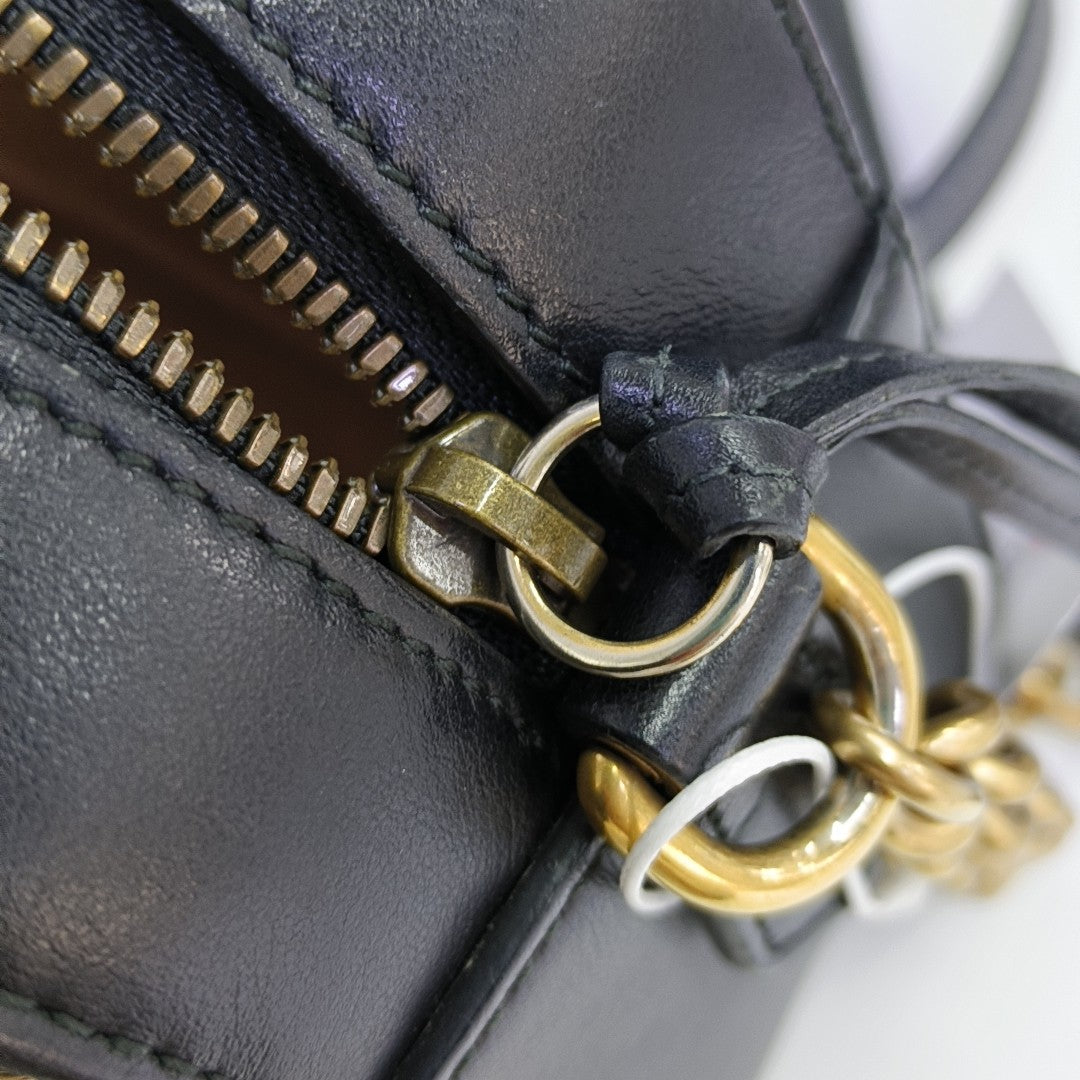 GG Marmont Small Quilted Calfskin Black