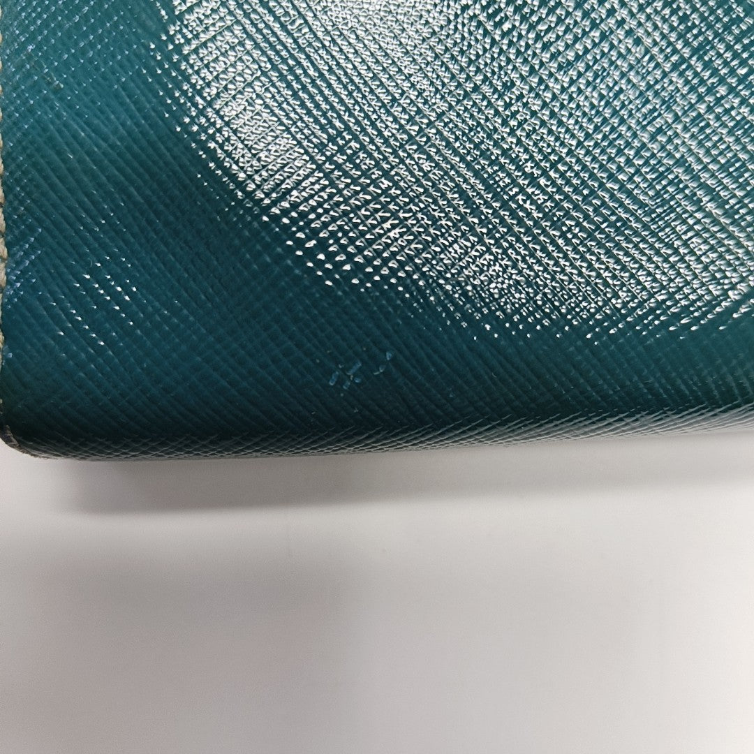 Zippy Wallet Saffiano Calfskin Blue Wallet