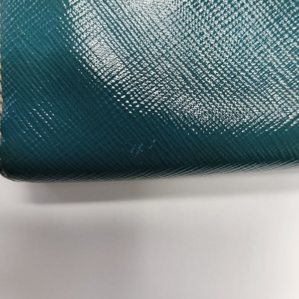 Zippy Wallet Saffiano Calfskin Blue Wallet