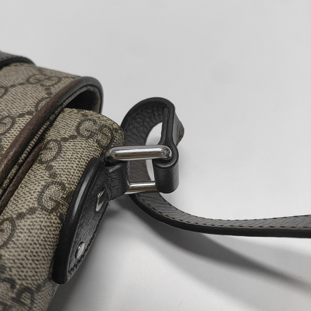 Monogram Coated Canvas Shoulder Bag Brown