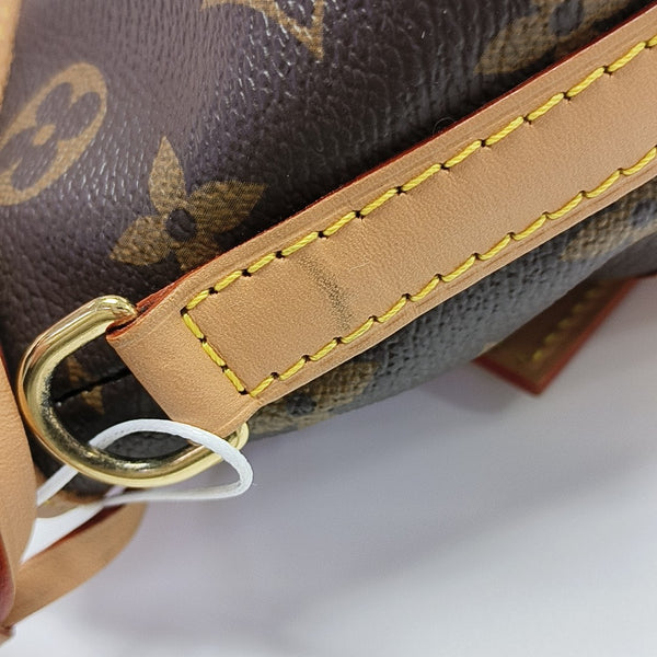 NOÉ Mini Monogram Lona Revestida Marrón
