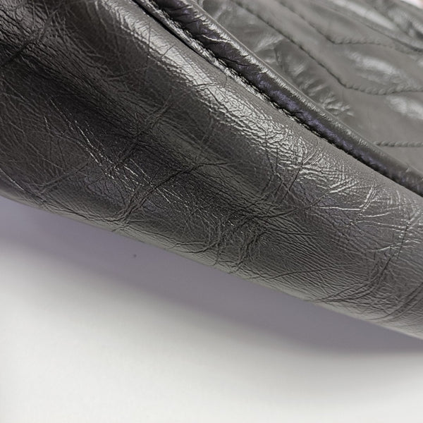 NIKI Small Chevron Calfskin Gray