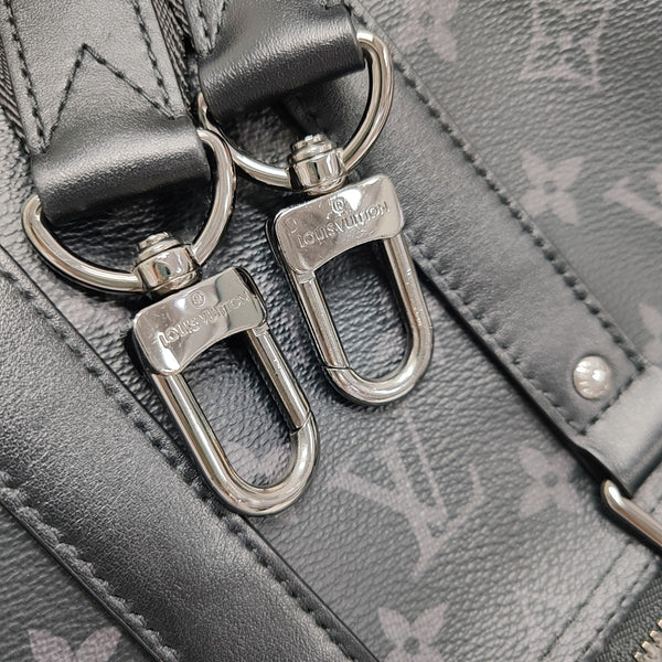 KEEPALL 25 Monogram Coated Canvas Black