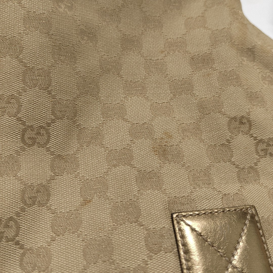 Monogram Canvas Tote Bag Beige