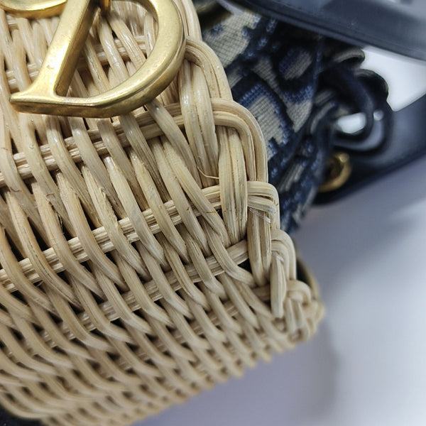 Lady Dior Medium Straw Beige