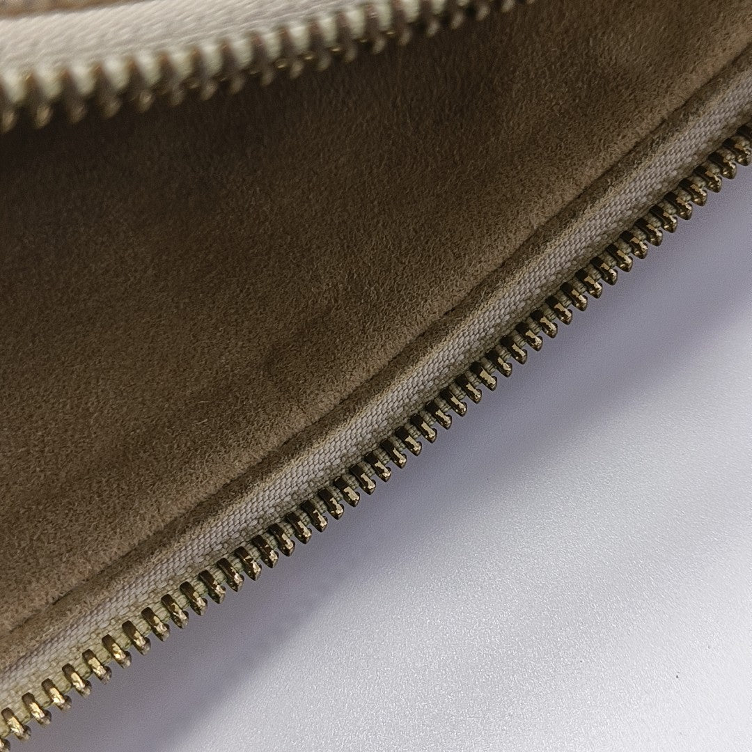 SALEYA PM Damier Azur Coated Canvas White