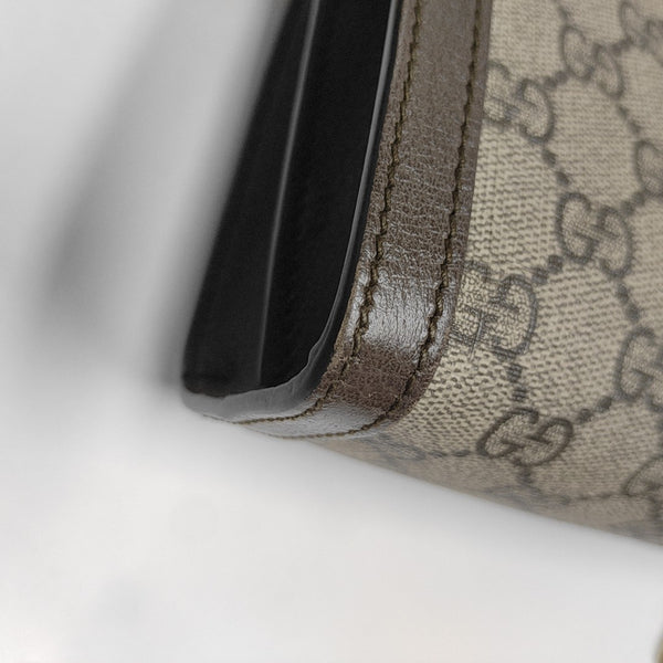 Ophidia Small Monogram Coated Canvas Beige