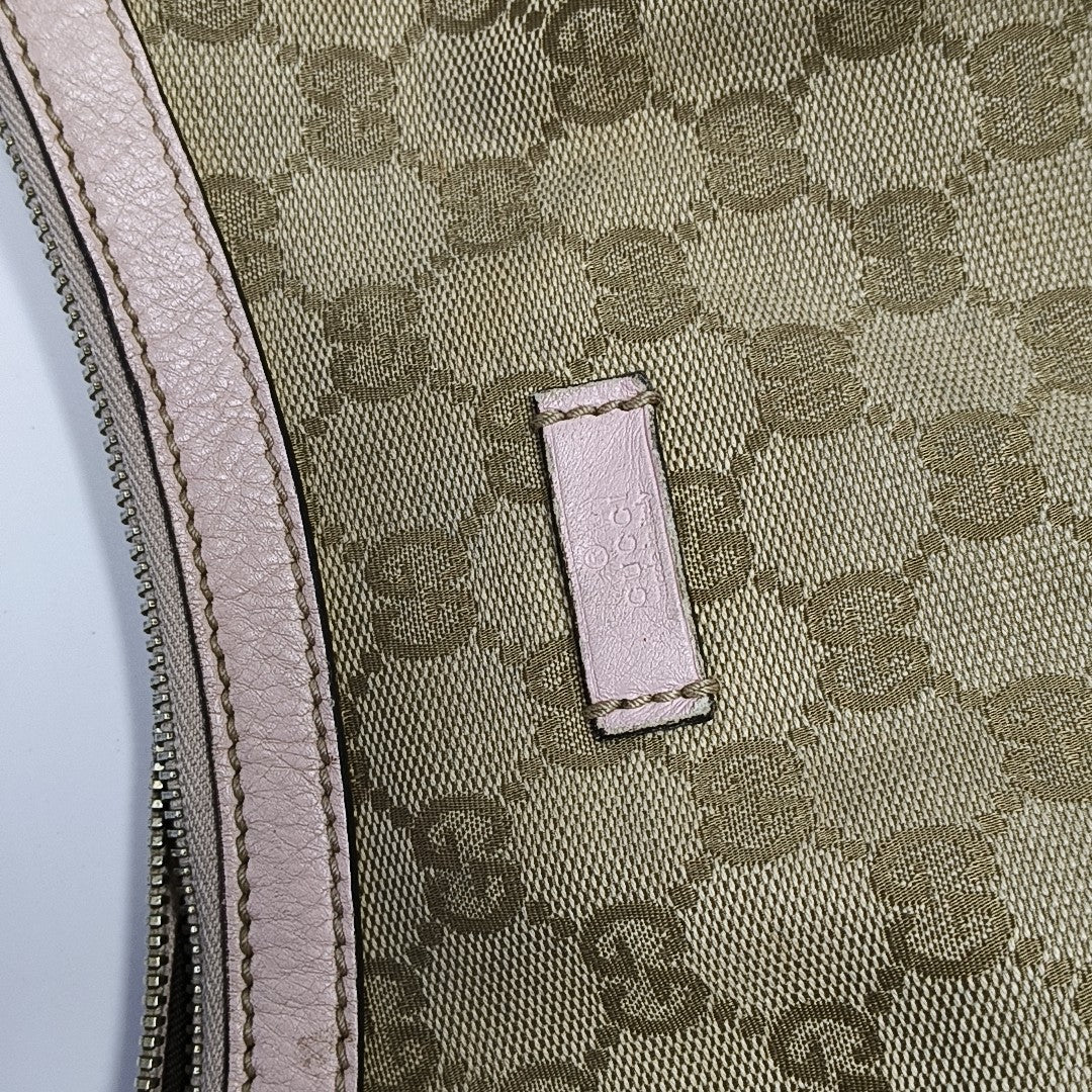 Monogram Coated Canvas Shoulder Bag Beige