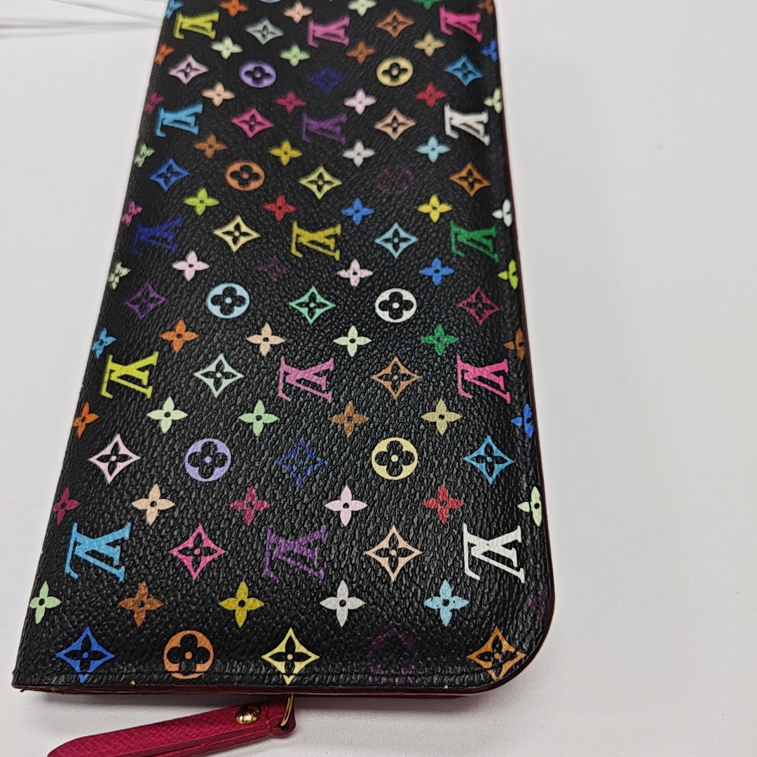 LV × TM INSOLITE Monogram Coated Canvas Black Wallet