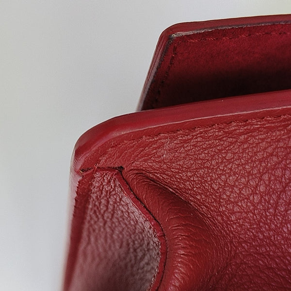 Tube Quilted Calfskin Red