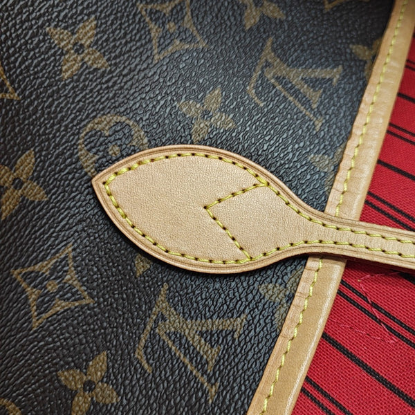 NEVERFULL MM Monogram Coated Canvas Brown