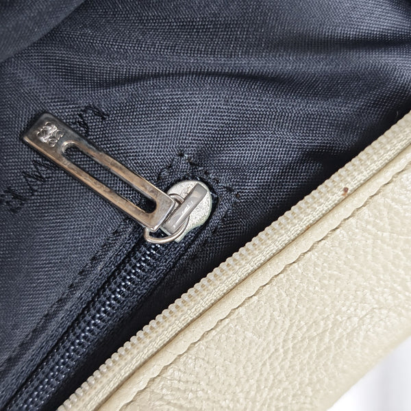 Lambskin Top Handle Bag Yellow