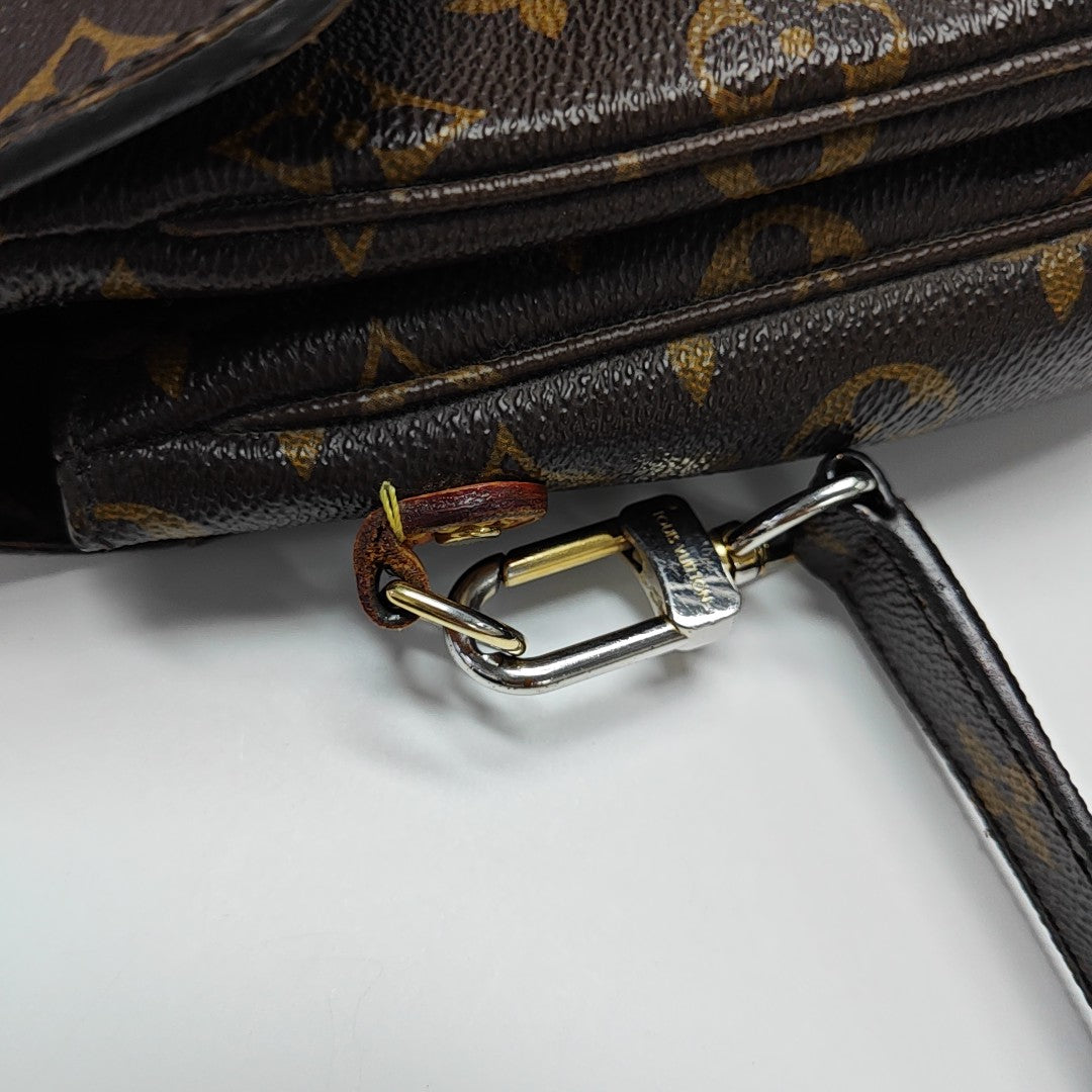 MÉTIS MM Monogram Coated Canvas Brown