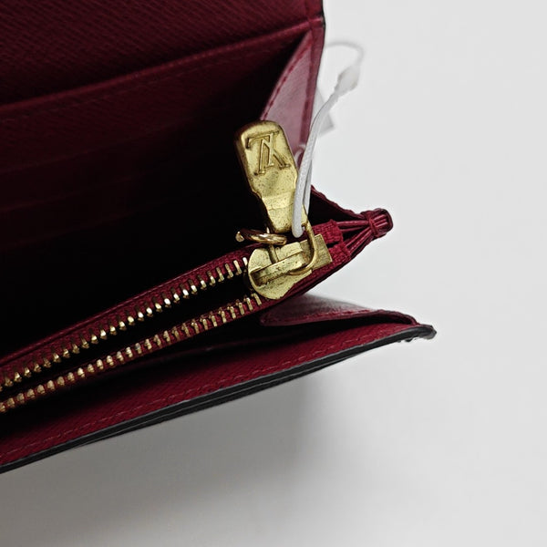 SARAH Monogram Coated Canvas Brown Wallet