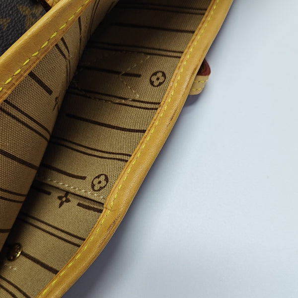NEVERFULL GM Monogram Coated Canvas Brown