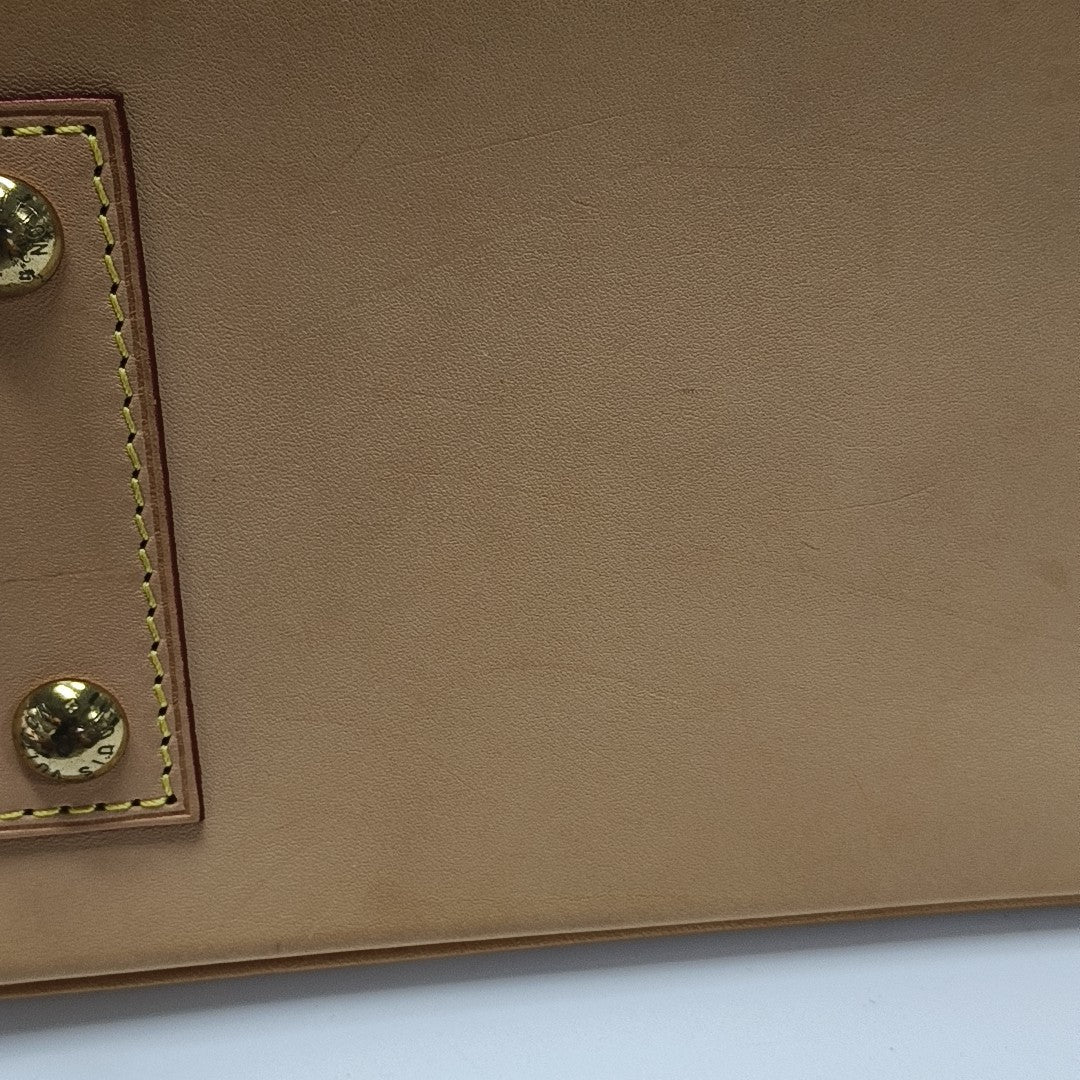ALMA BB Monogram Coated Canvas Brown