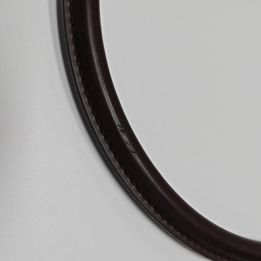 LOOPING MM Damier Ebene Coated Canvas Brown