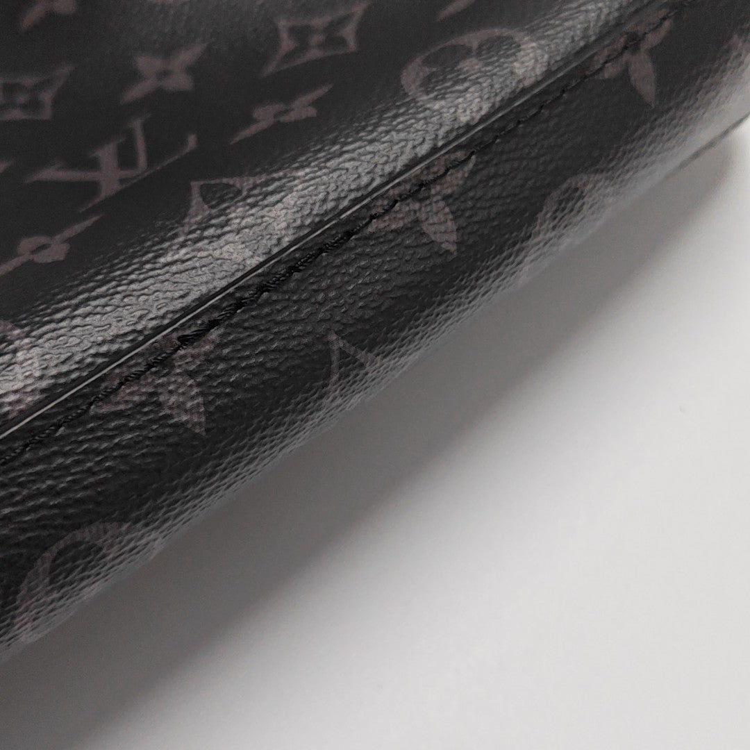 TRIO Monogram Coated Canvas Gray