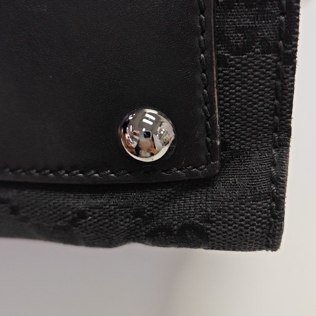 Monogram Canvas Tote Bag Black