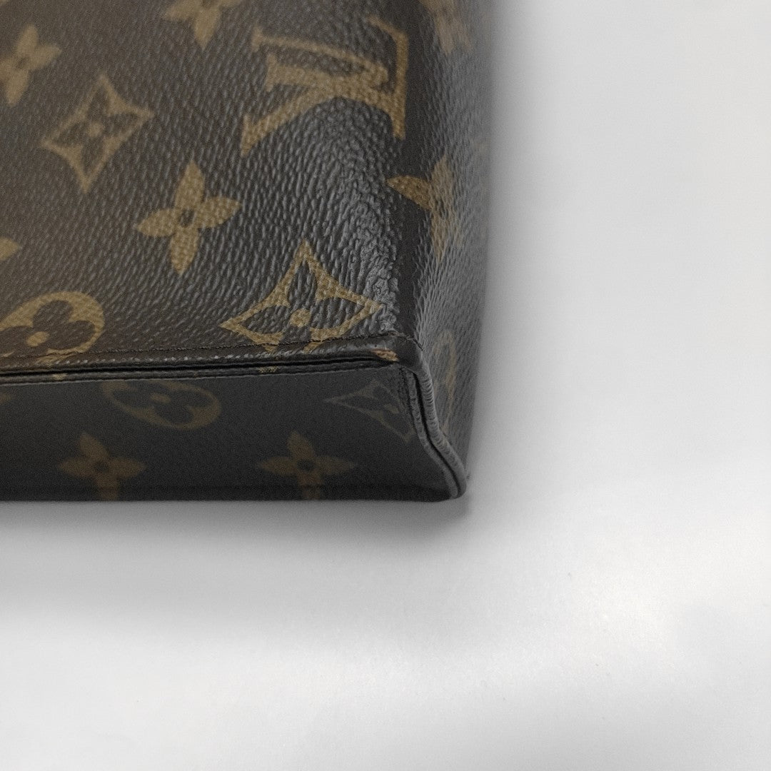 TOILET POCKET 26 Monogram Coated Canvas Brown
