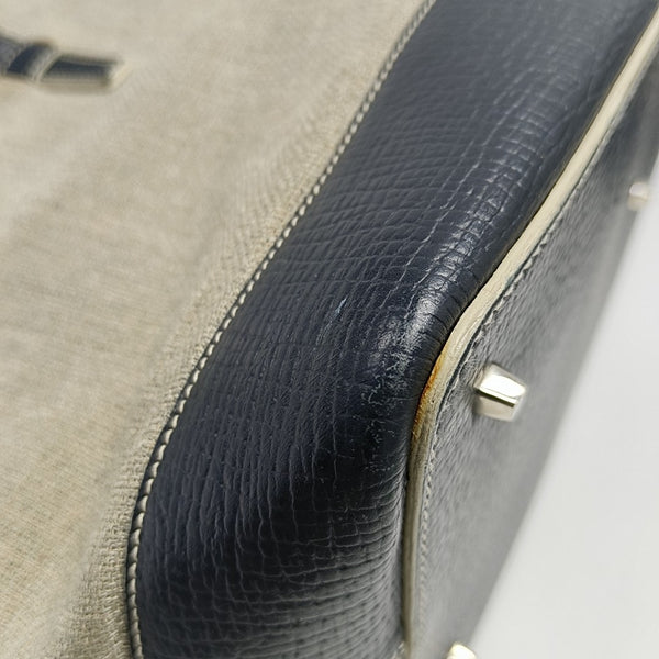 Fabric Top Handle Bag Gray