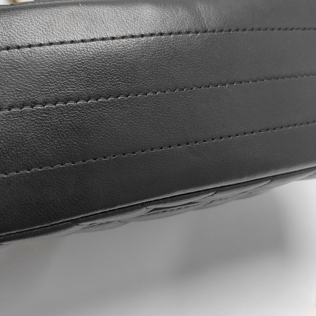 CLASSIC FLAP Mini Chevron Lambskin Black