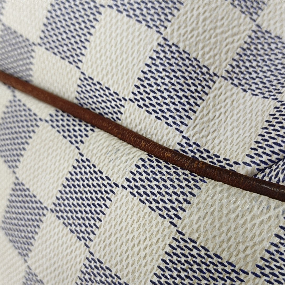 TOTALLY MM Damier Azur Coated Canvas White