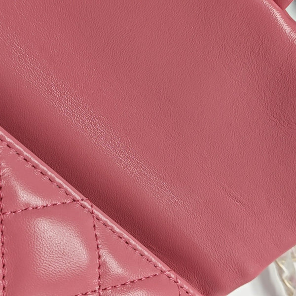 CLASSIC FLAP Small Quilted Lambskin Pink