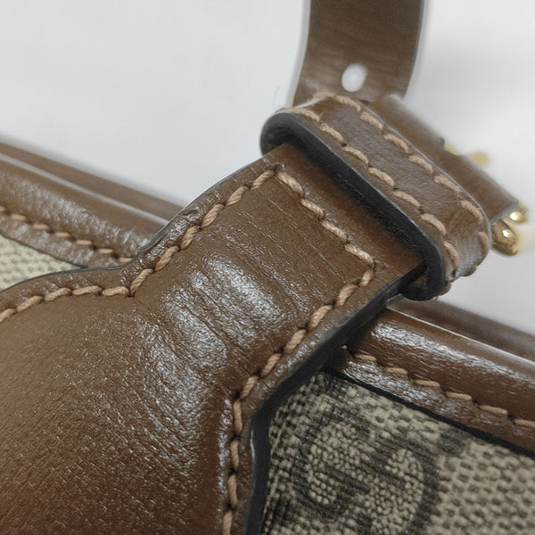 Retro Mini Monogram Coated Canvas Beige