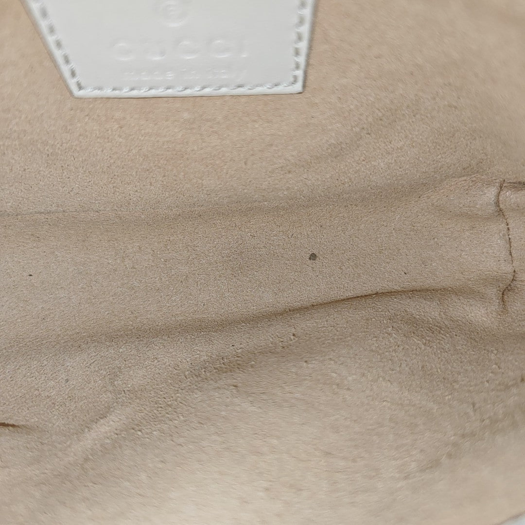 GG Marmont Mini Quilted Calfskin White