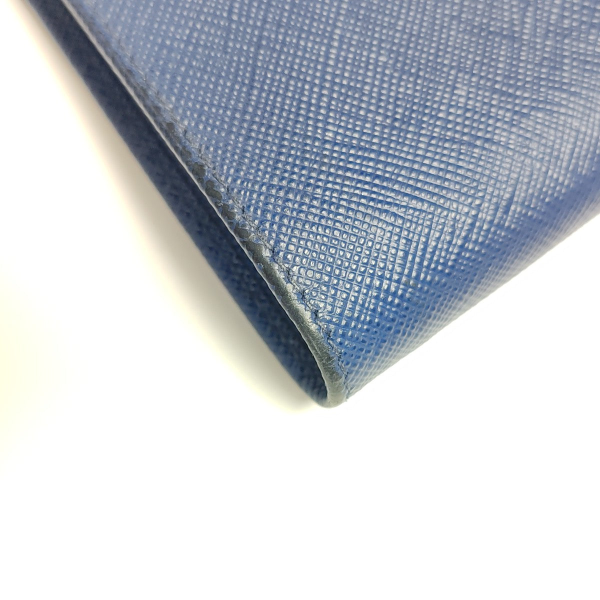Saffiano Calfskin Card Holder Blue