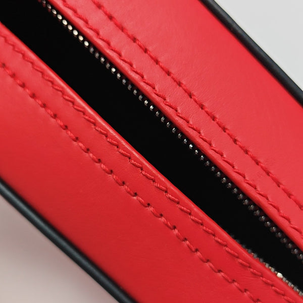 Camera Quilted Calfskin Red