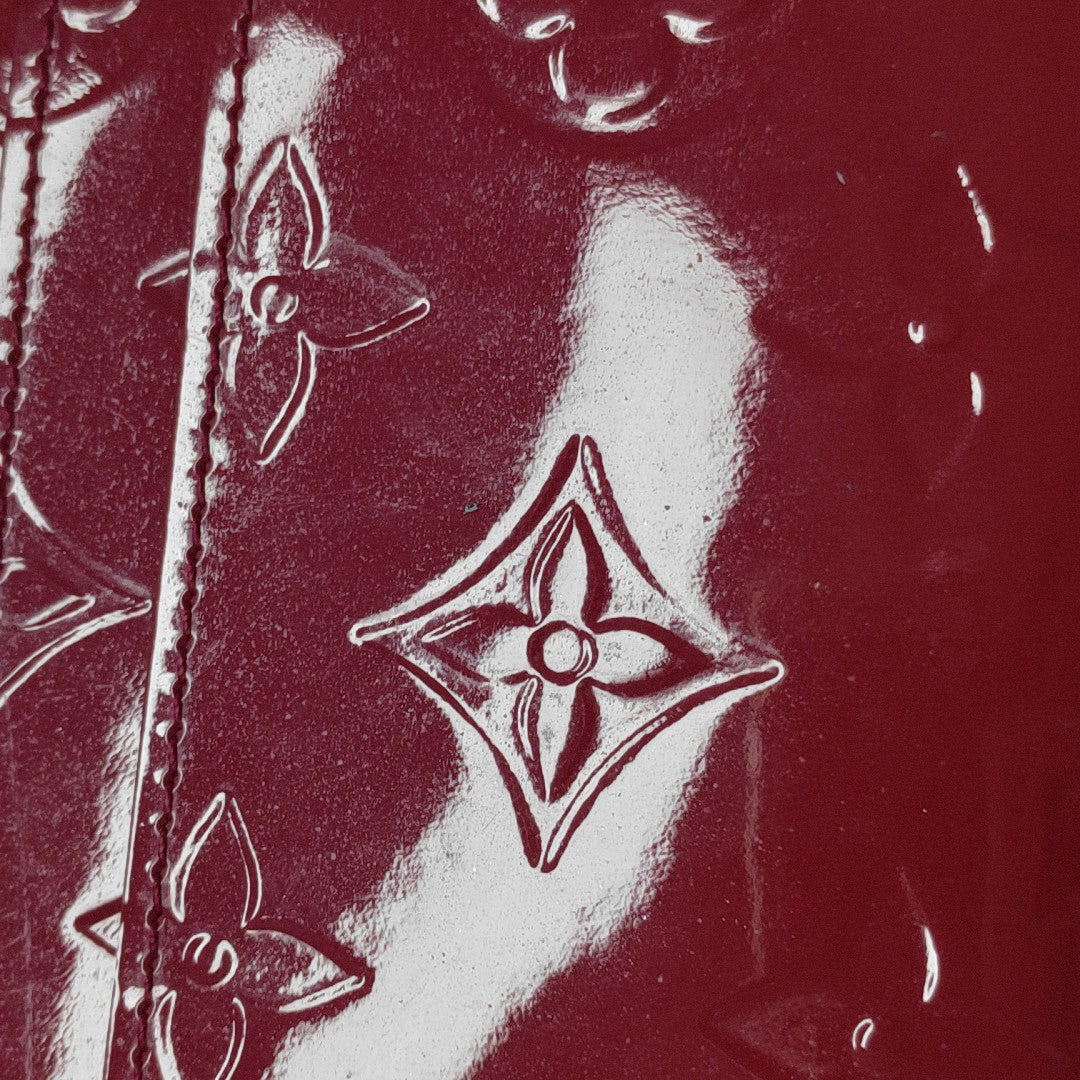 SARAH Monogram Patent Leather Red