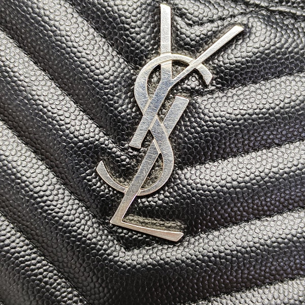 MONOGRAM Chevron Calfskin Black