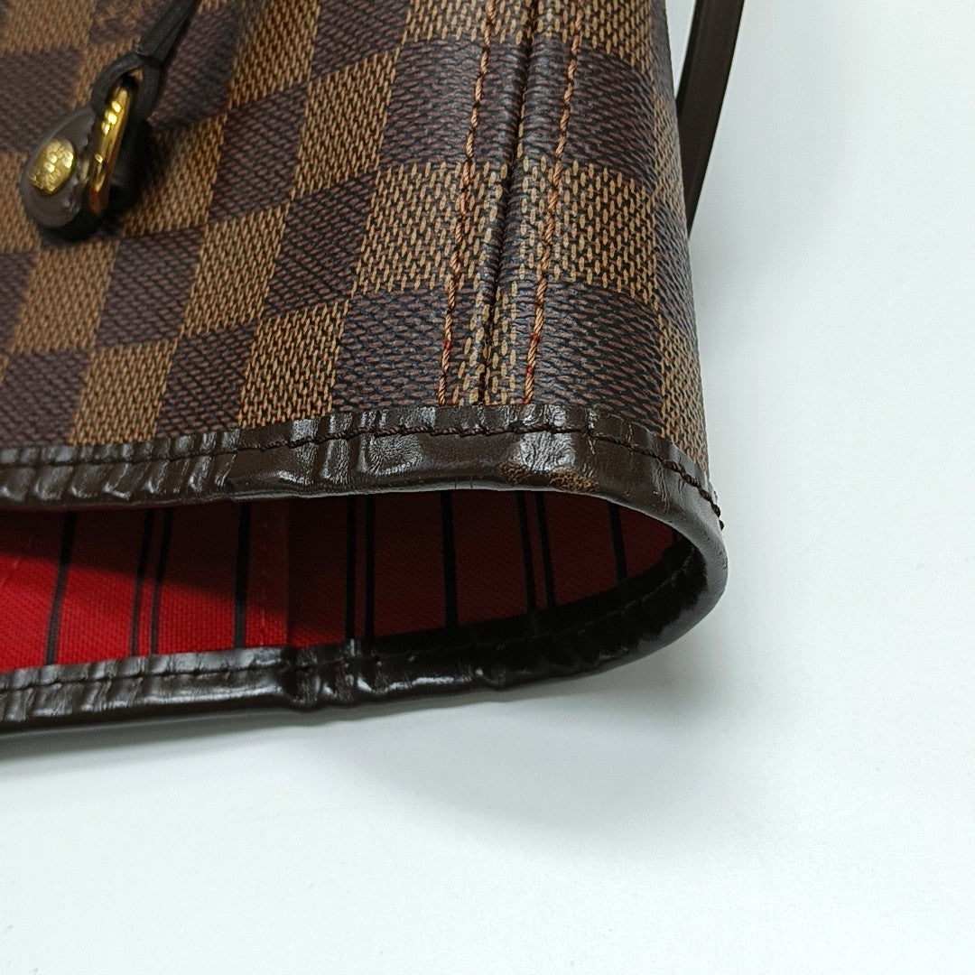 NEVERFULL MM Damier Ebene Coated Canvas Brown