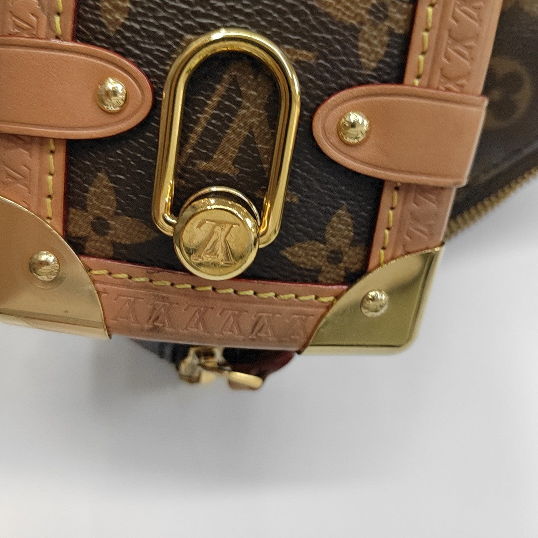 SIDE TRUNK MM Monogram Coated Canvas Brown