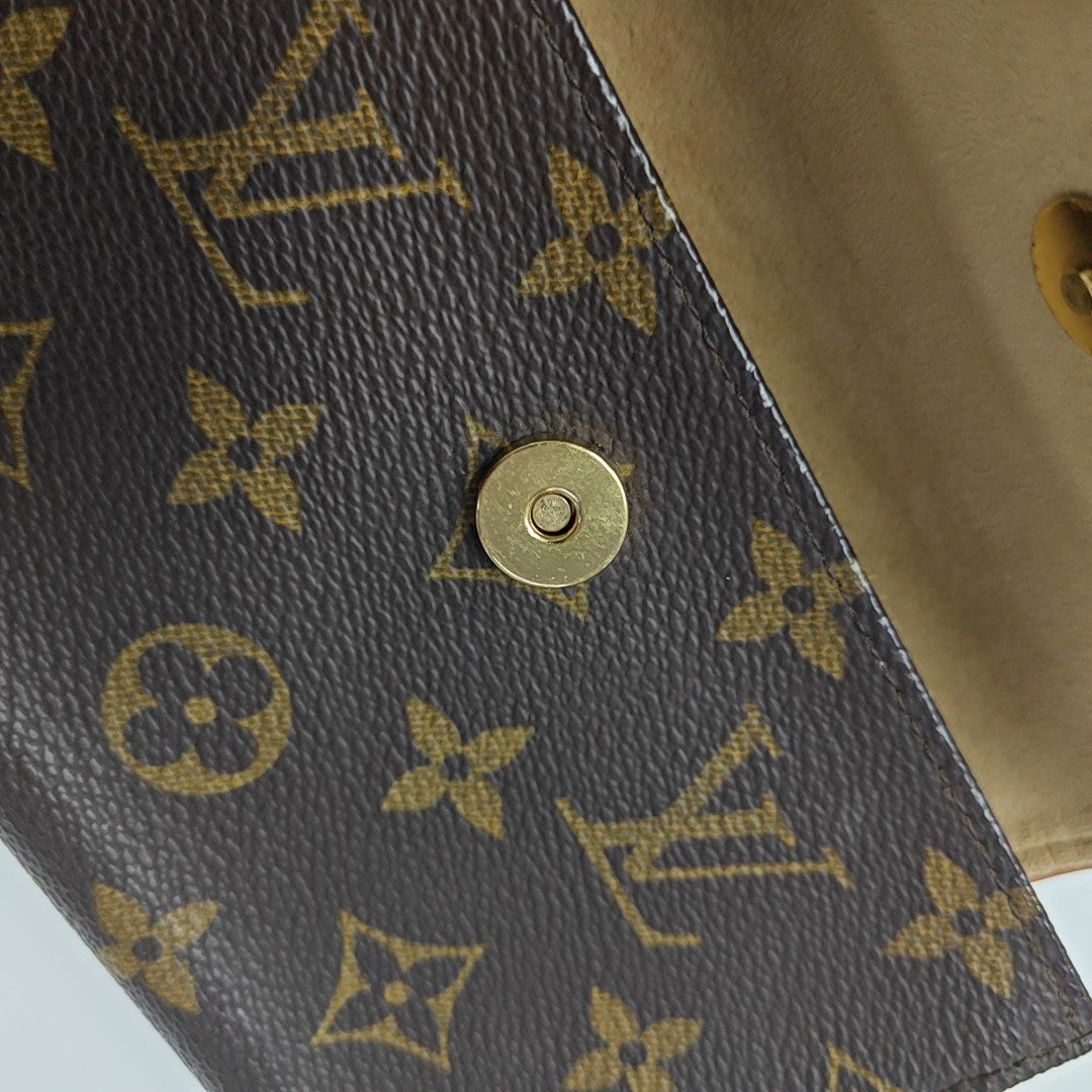 FLORENTINE Monogram Coated Canvas Brown