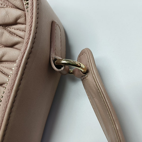 Quilted Lambskin Shoulder Bag Pink